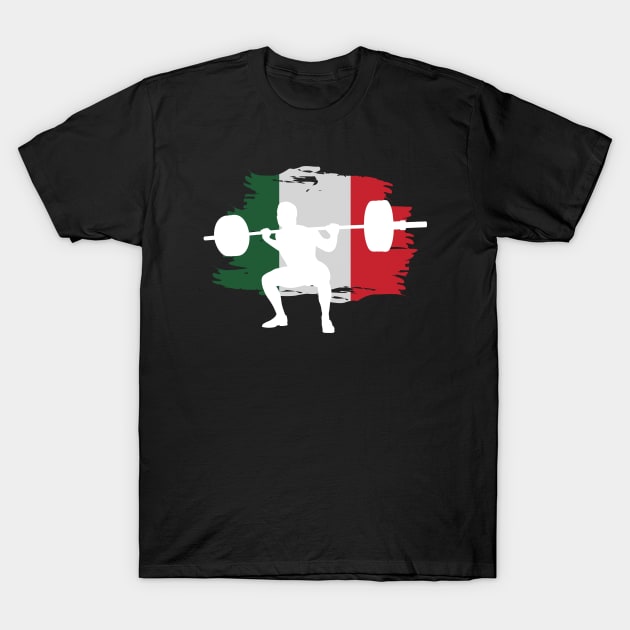 Italian Squats - Powerlifting T-Shirt by High Altitude